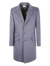 Brunello Cucinelli Three-button Patch-pocket Coat In Multi
