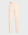 Brunello Cucinelli Men's Cotton And Wool Double-pleated Pants In C7200 Off White