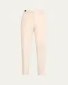 Brunello Cucinelli Men's Cotton And Wool Double-pleated Pants In Off White