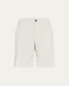 Brunello Cucinelli Linen-silk-blend Bermuda Shorts In Beige