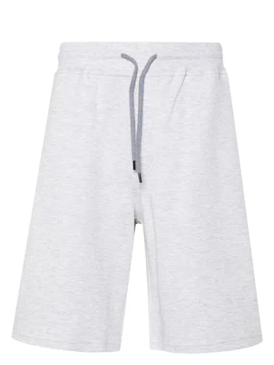 BRUNELLO CUCINELLI MEN'S COTTON BLEND BERMUDA SHORTS