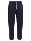 Brunello Cucinelli Men Cotton Blend Joggers In Blue