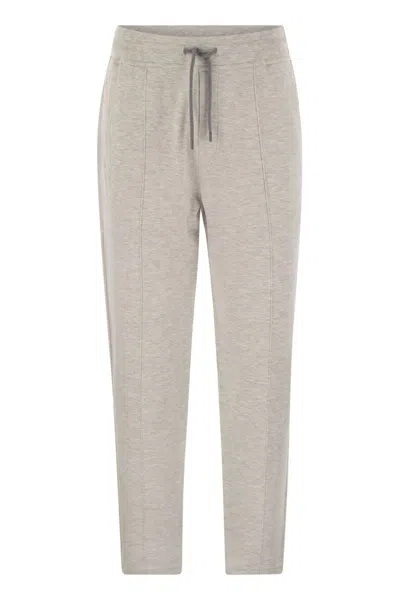 Brunello Cucinelli Men's Cotton Blend Sweatpants In Grey