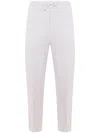 Brunello Cucinelli Drawstring Waist Cotton Blend Sweatpants In Multicolor