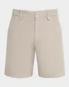 Brunello Cucinelli Men's Cotton Dyed Bermuda Shorts In Neutral