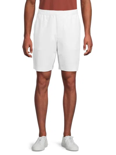 Brunello Cucinelli Men's Cotton Elastic-waist Shorts In White