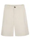 Brunello Cucinelli Men Garment-dyed Bermuda Shorts In Twisted Cotton Gabardine
