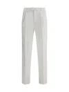 Brunello Cucinelli Relaxed Trousers With Pockets And Loops In Neutral