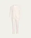 Brunello Cucinelli Men's Cotton Gabardine Suit In Beige