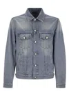 Brunello Cucinelli Four-pocket Denim Jacket In Blue