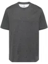 Brunello Cucinelli Men Cotton Jersey Crew-neck T-shirt In Gray