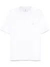 Brunello Cucinelli Men Cotton Jersey Crew-neck T-shirt With Logo And Faux-layering In Multicolor