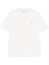 Brunello Cucinelli Men Cotton Jersey Crew-neck T-shirt With Logo And Faux-layering In Multicolor