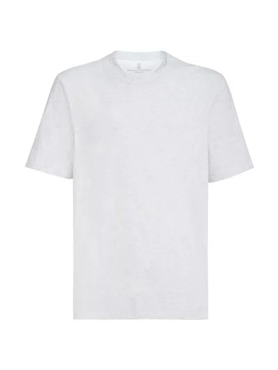 BRUNELLO CUCINELLI MEN'S COTTON JERSEY CREWNECK T-SHIRT