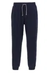 Brunello Cucinelli Men Cotton Blend Joggers In Blue