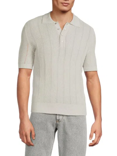 Brunello Cucinelli Button-fastening Short-sleeve Polo Shirt In Gray