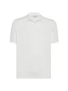 Brunello Cucinelli Men's Cotton Lightweight Knit Polo Shirt In Panama