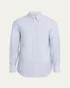 Brunello Cucinelli Men's Cotton Micro-stripe Sport Shirt In Multi