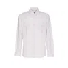 Brunello Cucinelli Men Cotton Piquet Shirt In White
