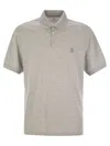 Brunello Cucinelli Cotton Polo Shirt With Printed Logo