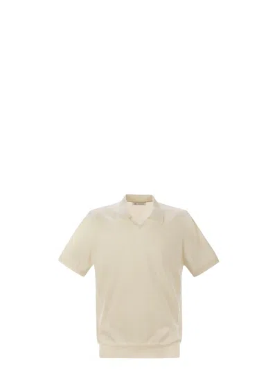 BRUNELLO CUCINELLI MEN'S COTTON POLO STYLE SWEATER