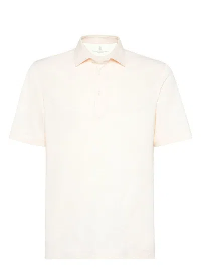 BRUNELLO CUCINELLI MEN'S COTTON POLO T-SHIRT