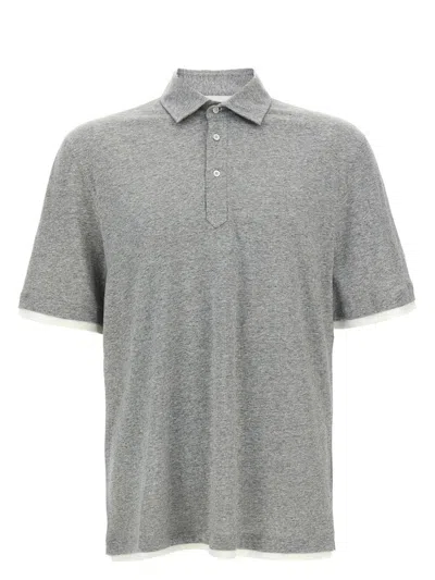 Brunello Cucinelli Men's Cotton Polo T-shirt
