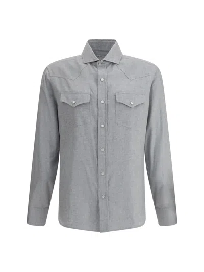 BRUNELLO CUCINELLI BRUNELLO CUCINELLI MEN COTTON SHIRT