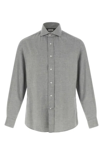 BRUNELLO CUCINELLI BRUNELLO CUCINELLI MEN COTTON SHIRT