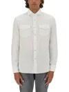 Brunello Cucinelli Men Cotton Shirt In White