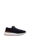 Brunello Cucinelli Sneakers With Mesh Panels In Black