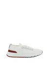 Brunello Cucinelli Leather Low-top Sneakers In White