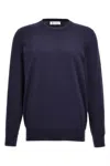 Brunello Cucinelli Crew Neck Jumper In Blue
