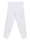 Brunello Cucinelli Cotton Sweatpants With Side Stripe Detail In Multicolor
