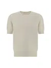 Brunello Cucinelli Men Cotton T-shirt In White