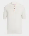 Brunello Cucinelli Men's Cotton Textured Polo Shirt