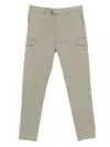 Brunello Cucinelli Cotton Cargo Trousers With Side And Back Pockets In Multi