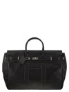 Brunello Cucinelli Men Country Bag In Calfskin With Grain In Black