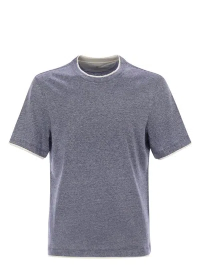 BRUNELLO CUCINELLI MEN'S CREW-NECK T-SHIRT