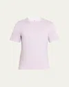 Brunello Cucinelli Men's Crewneck T-shirt With Tipping In Lavender Pearl
