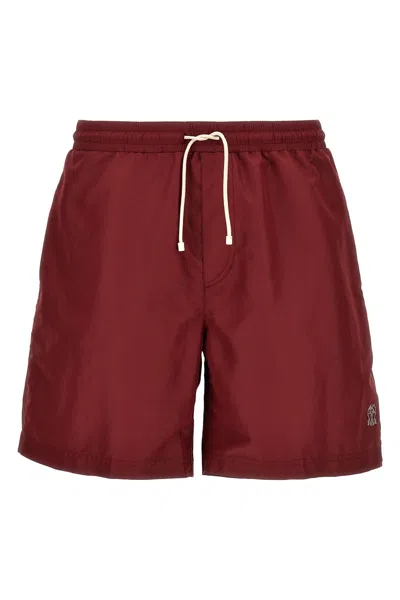 Brunello Cucinelli Swim Shorts In Red