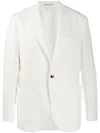 Brunello Cucinelli Single-breasted Fitted Blazer In Multicolor