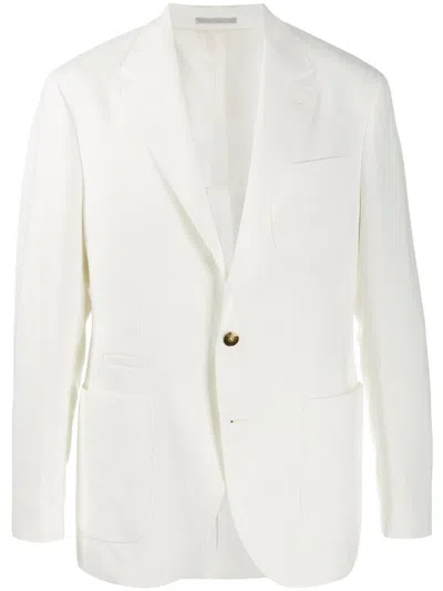 Brunello Cucinelli Men Deconstructed Blazer In Multicolor