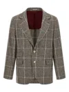 Brunello Cucinelli Cavallo Prince Of Wales-check Blazer In Multi