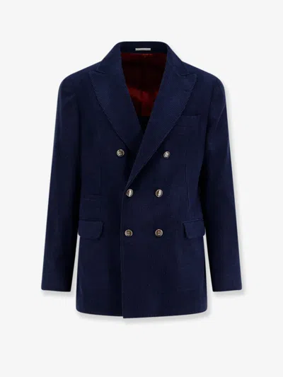 BRUNELLO CUCINELLI BRUNELLO CUCINELLI MEN DECONSTRUCTED ONE-AND-A-HALF-BREASTED CORDUROY BLAZER