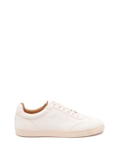 Brunello Cucinelli Leather Low-top Sneakers Rubber Sole In White