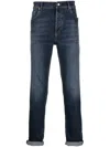 Brunello Cucinelli Blue Cotton Denim Regular Jeans In Blue