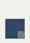 Brunello Cucinelli Men's Denim Pocket Square In Denim