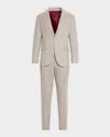 Brunello Cucinelli Men's Donegal Chalk Stripe Two-piece Suit In Gray