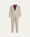 Brunello Cucinelli Men's Donegal Chalk Stripe Two-piece Suit In Gray